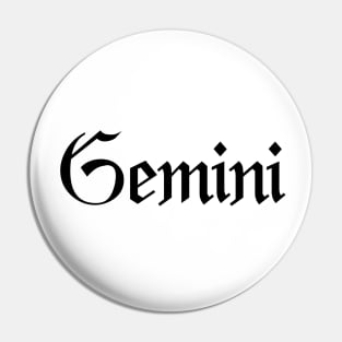 Gemini zodiac sign Pin