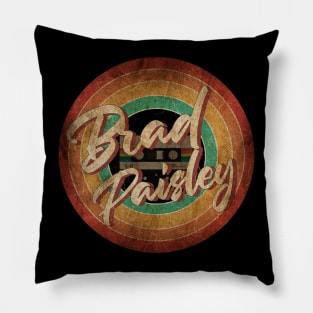 Brad Paisley Vintage Circle Art Pillow