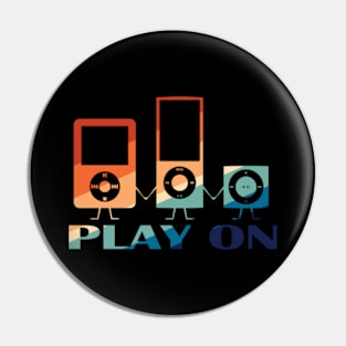 Play On MP3 Pin