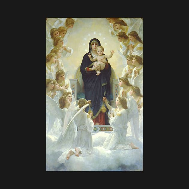 Our Lady Virgin Mary and Angels by hispanicworld