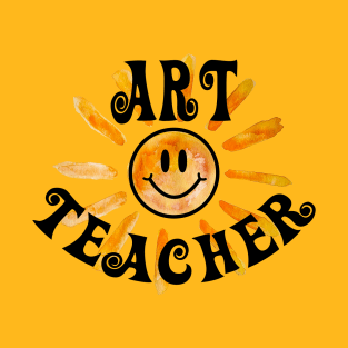 Art Teacher Happy Face Sunshine Gift T-Shirt