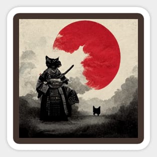 japanese cat sticker anime samurai stickers Sticker by Prototyp