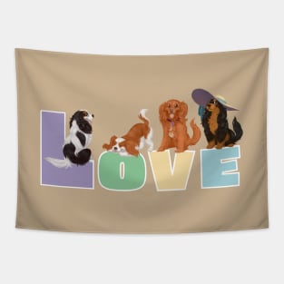 I LOVE my Cavalier King Charles Spaniels Tapestry