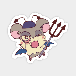 cute pastel trickster devil hamster spat / hamham heartbreak Magnet