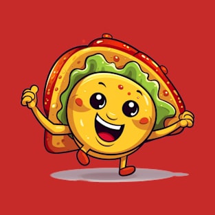 kawaii Taco cehees T-Shirt cute potatofood funny T-Shirt