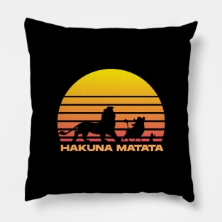 Hakuna Matata sunset Pillow