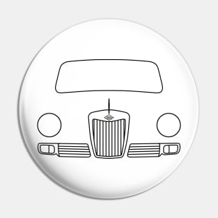 Riley Elf 1960s classic car outline graphic (black) Pin