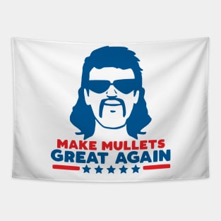 Make Mullets Great Again Vintage 80s Hair Party USA Tapestry