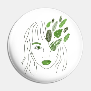 leaf girl Pin