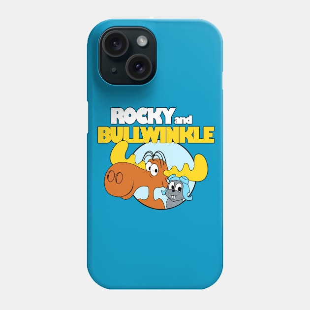 Rocky  and Bullwinkle Phone Case by mighty corps studio