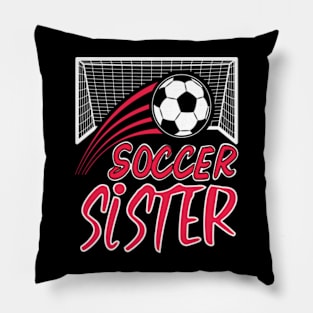 Soccer Sister Leopard Funny Soccer Sister Mothers Day Pillow