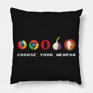 Ultimate weapon for Nerd & Geek's browser of your choice Pillow