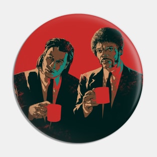 Pulp Fiction Art Print Pin