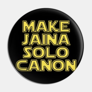 Make Jaina Solo Canon Pin