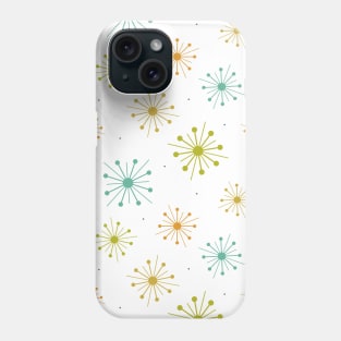 Retro Fireworks Starbursts Mid Century Pattern Phone Case