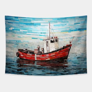 Shipping Boat Marine Art Decor Paint Tapestry