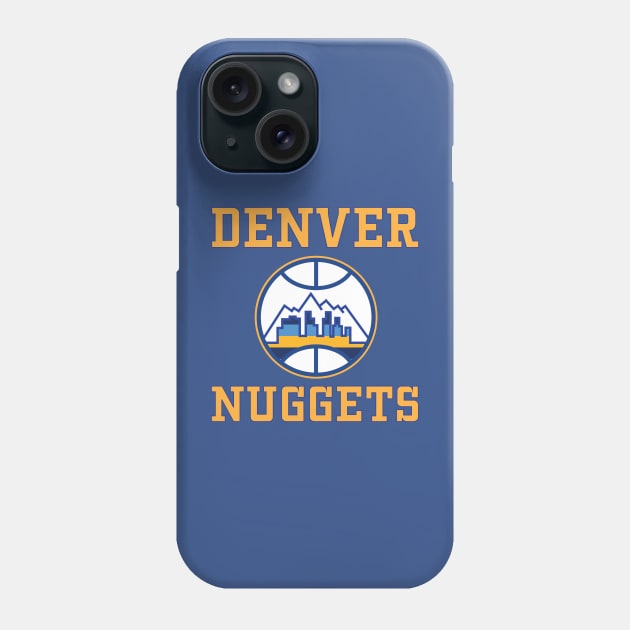 Nuggets Skyline Basketball Phone Case by Mac Daddy