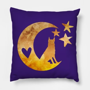 Belgian Malinois, Belgian Shepherd Moon And Stars Pillow