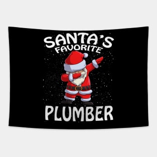 Santas Favorite Plumber Christmas Tapestry