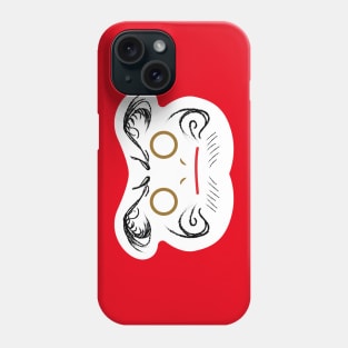 Japanese Daruma doll. Daruma lucky face Phone Case