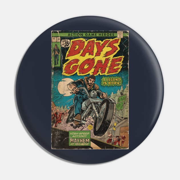 Mayhem at 180mph - Days Gone fan art comic cover Pin by MarkScicluna
