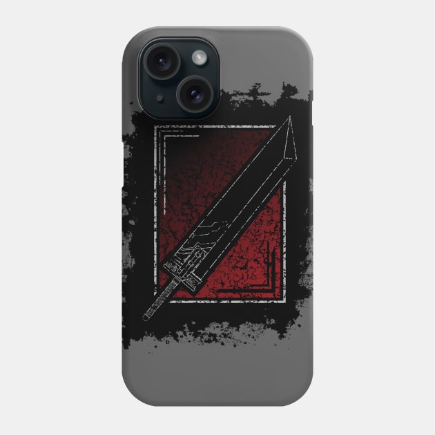 Buster Sword Outlined - Alt. Phone Case by FakieNosegrob00