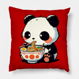 Kawaii Ramen Panda Pillow