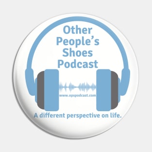 Other People's Shoes Carolina Blue Logo Pin