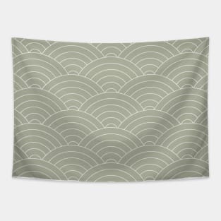 Waves (Linen Sage) Tapestry