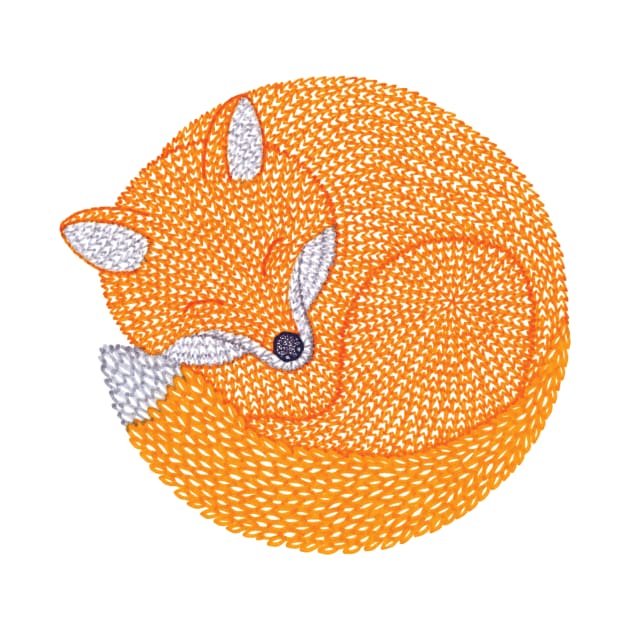 Sleeping Fox by Sasha Prood Studio