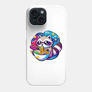 Space Raccoon Ramen Phone Case