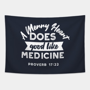 Proverb 17 22 Bible Verse Quote III Tapestry