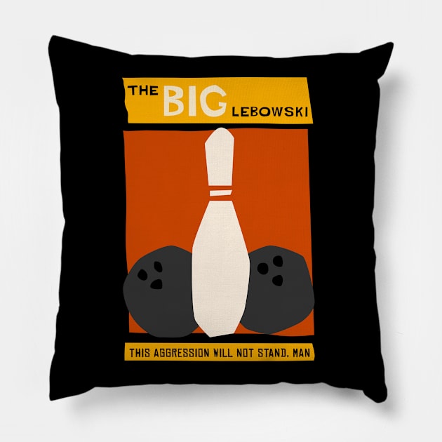 The Big Lebowski Pillow by n23tees