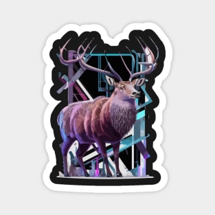 Deer Geometric russian Magnet