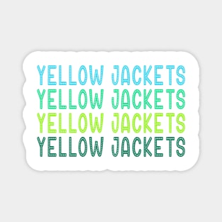 Yellow Jackets in Lights Magnet