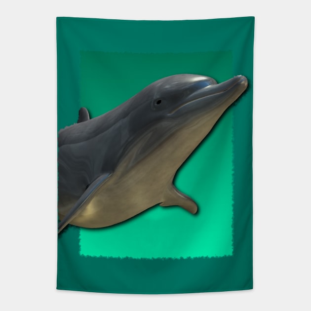 Tropical Dolphin Tapestry by AlondraHanley