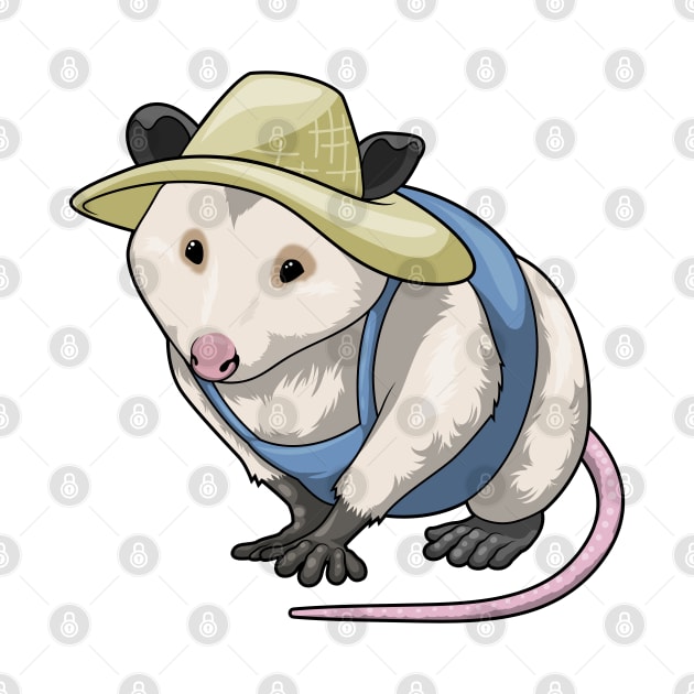 Opossum Farmer Hat by Markus Schnabel