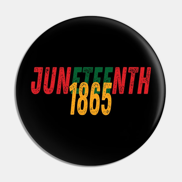 Juneteenth June 19, 1865, African American Melanin Black Pin by StarTshirts