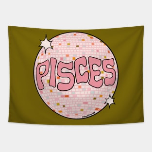 Pisces Disco Ball Tapestry