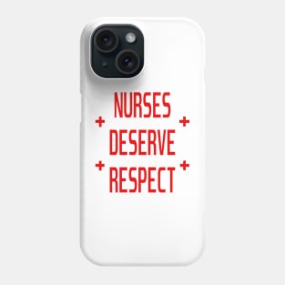 Nurses Deserve Respect Fair Pay Medical Stickers Phone Case