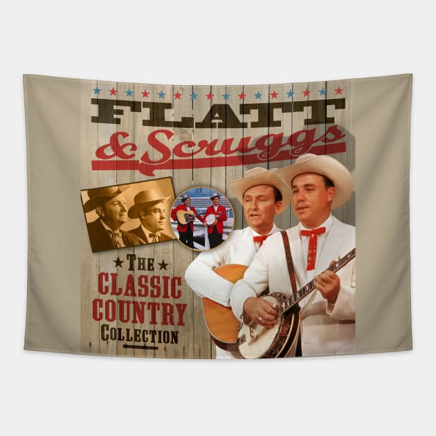 Flatt & Scruggs - The Classic Country Collection Tapestry by PLAYDIGITAL2020