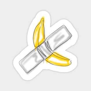 Duct-taped Banana (Spraypaint) Magnet