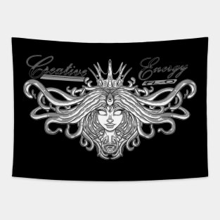 WEIRDO - Creative Energy Flo - Beauty - Black and White Tapestry