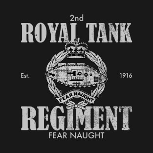 2nd Royal Tank Regiment (Distressed) - Small logo T-Shirt