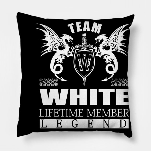 Team WHITE Lifetime Member Legend Pillow by MildaRuferps