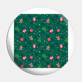 Christmas Holidays - Green Pin