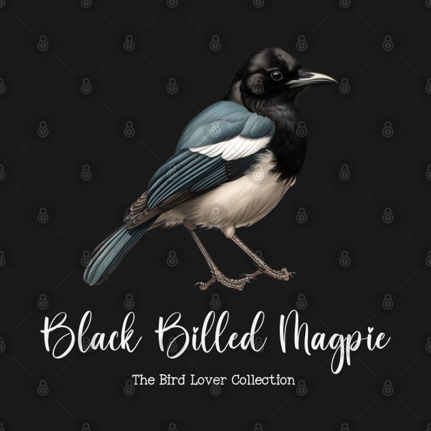 Black-Billed Magpie - The Bird Lover Collection by goodoldvintage