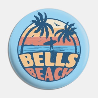 Vintage Surfing Bells Beach // Retro Summer Vibes // Grunge Surfer Sunset Pin