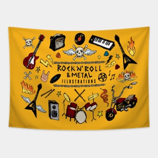 Best Rock n Roll Metal 80s Metallica Apparel & Wall Art Gift Tapestry