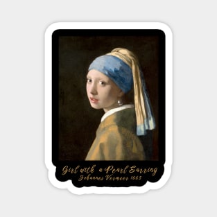 Classic Art Sweatshirt, Girl with a Pearl Earring Sweatshirt, Vintage Art Design, Unique Gift Sweatshirt, International Women's Day 8 March Magnet